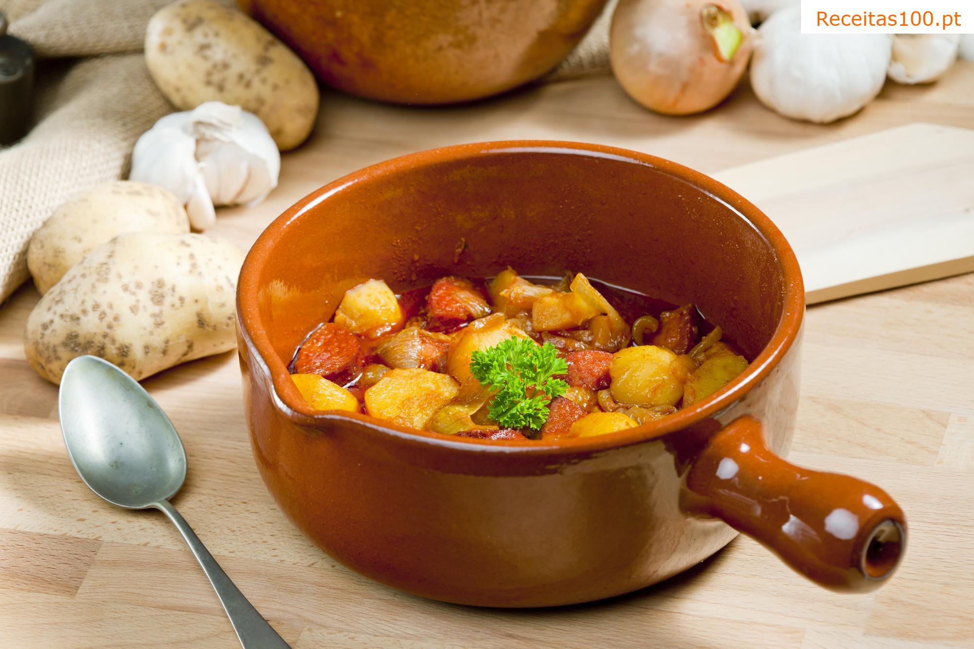 Batatas com páprica