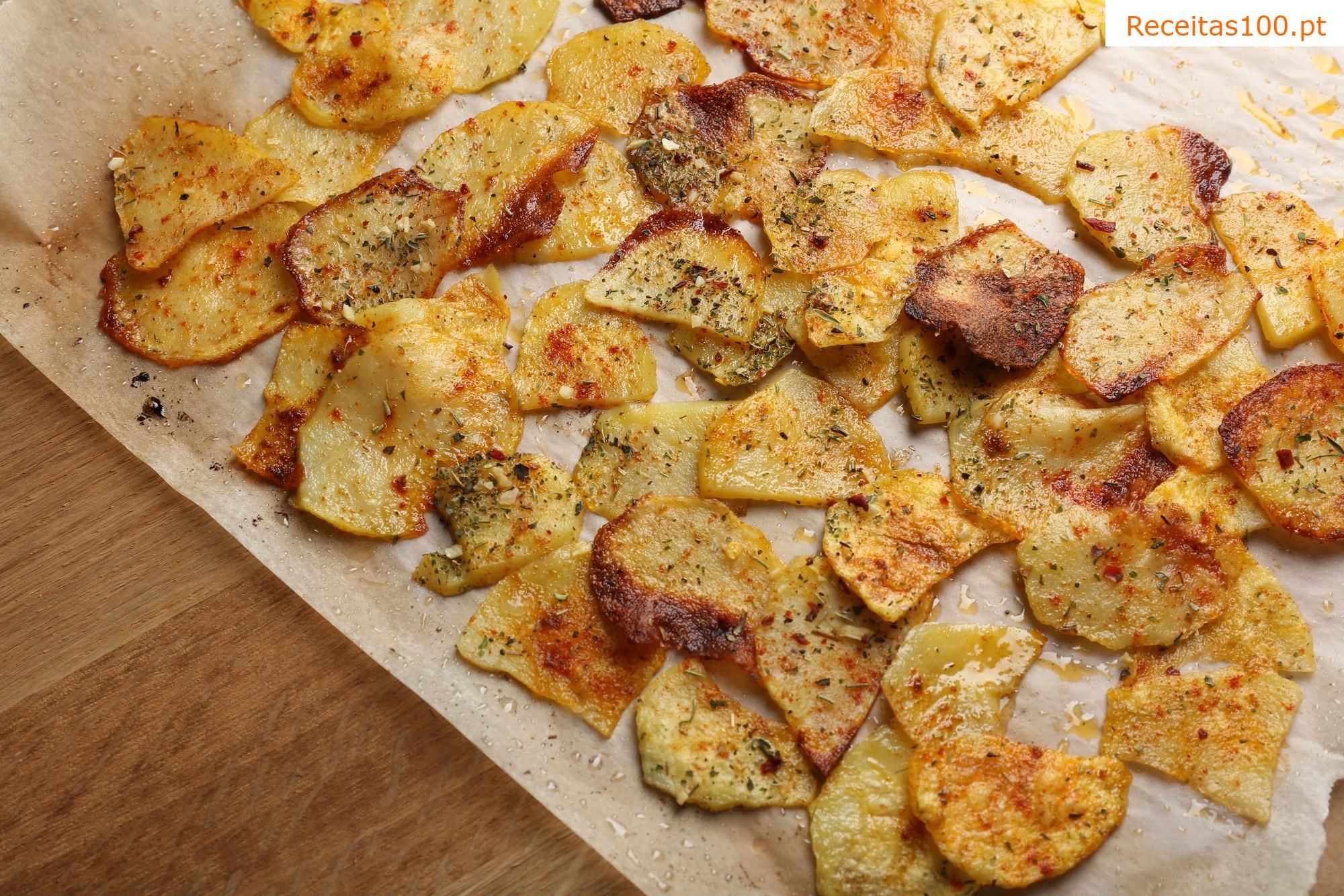 Batatas fritas caseiras