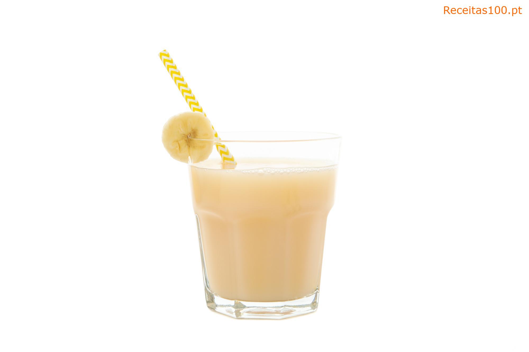 Batida de banana com vodka