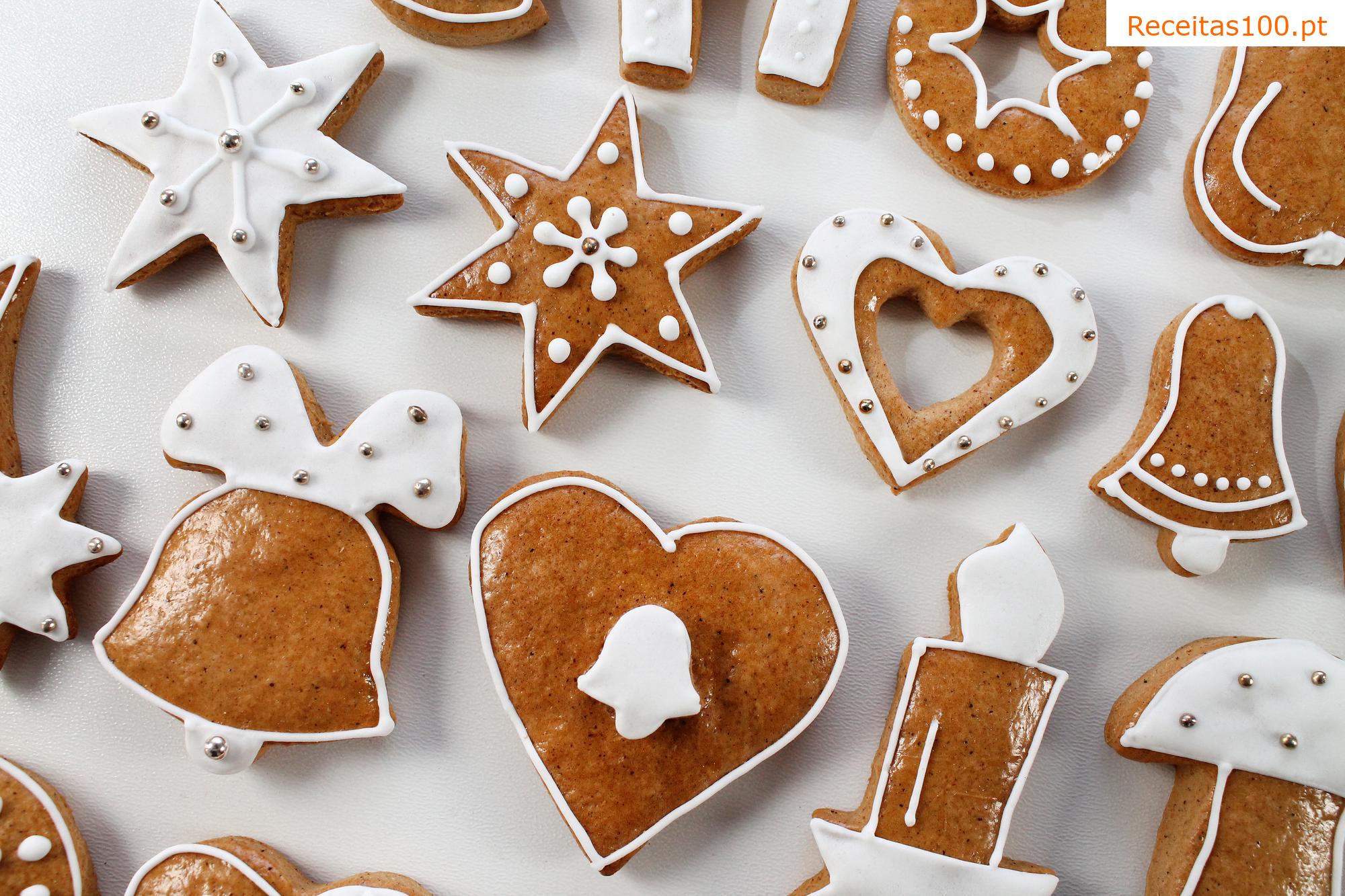 Biscoitos de gengibre macios para o Natal