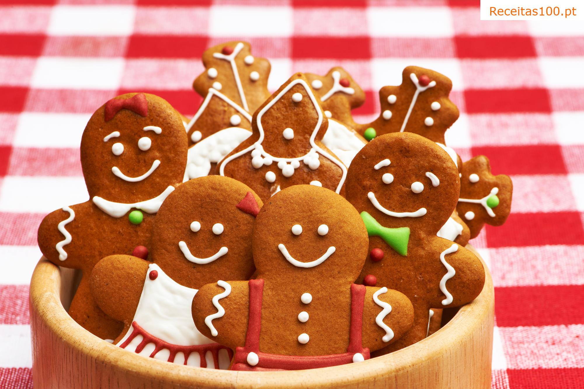 Biscoitos de gengibre para o Natal ou Páscoa