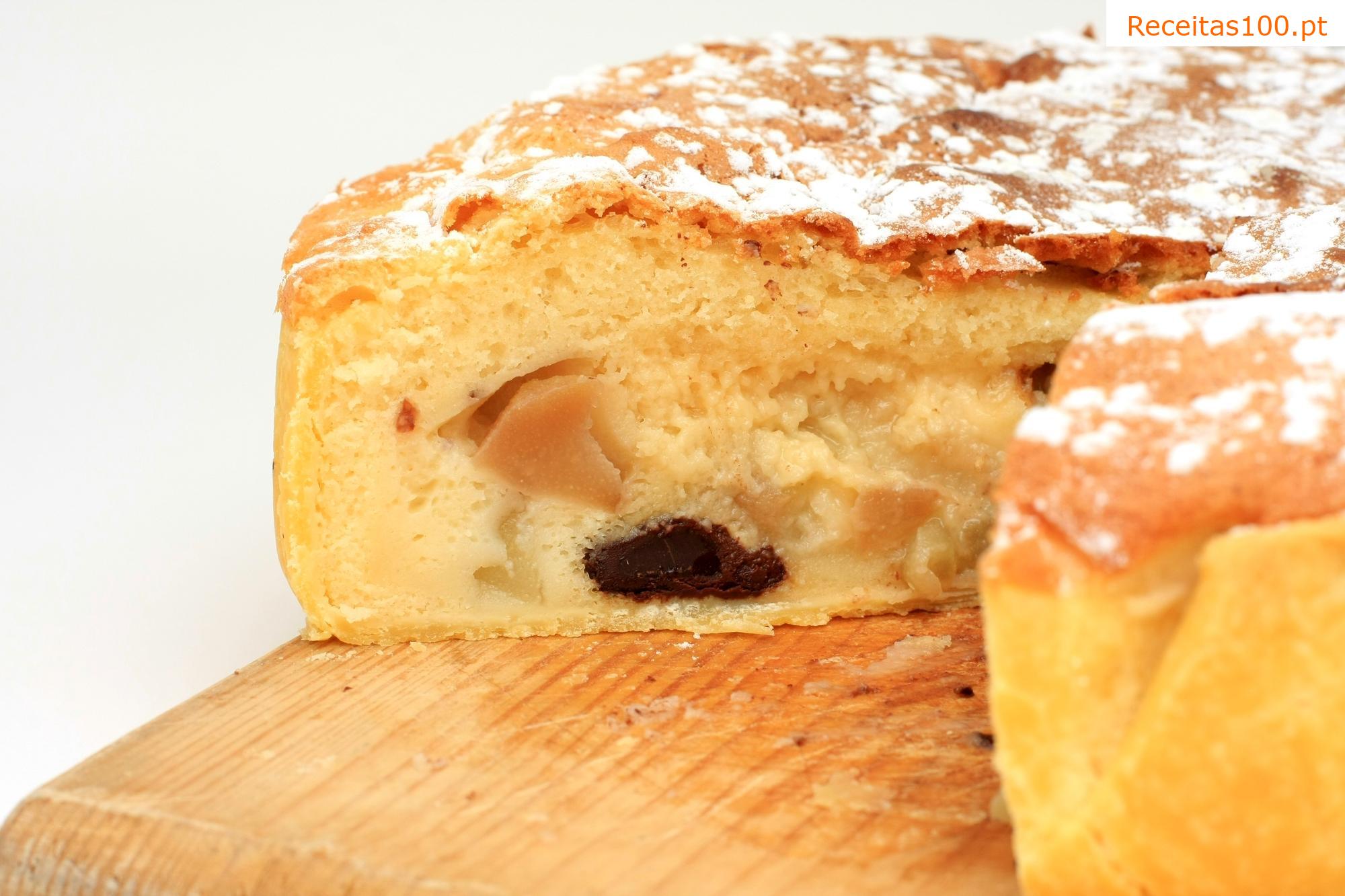 Bolo de Natal de queijo cottage com tofu sem glúten, leite e ovos