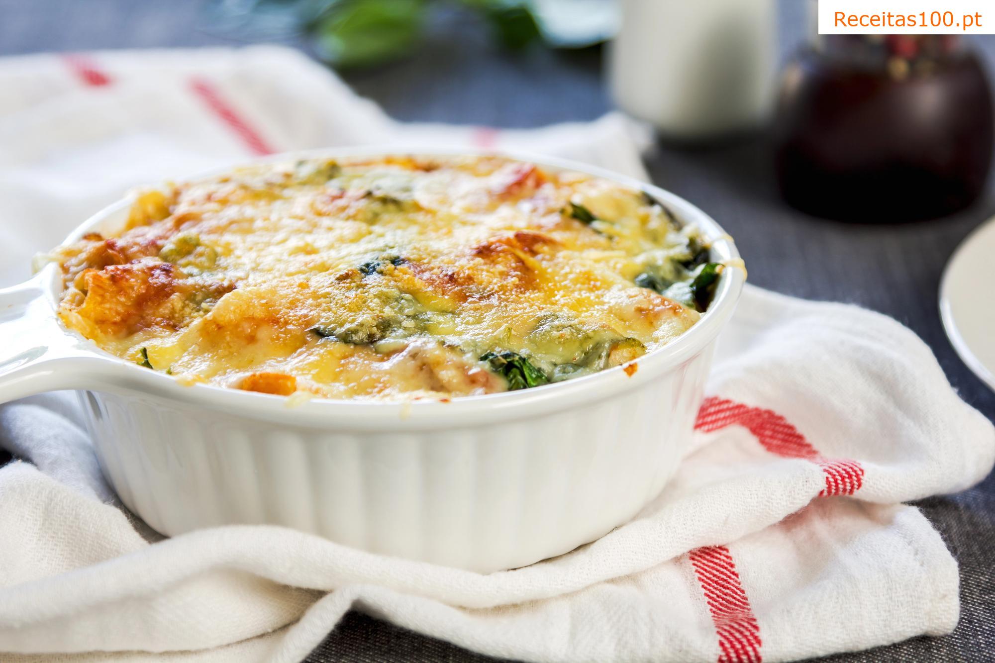 Brócolis e couve-flor gratinados com sour cream