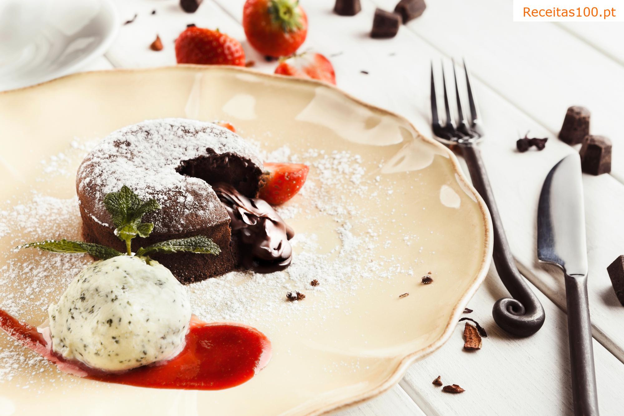 Brownies-fondant de chocolate