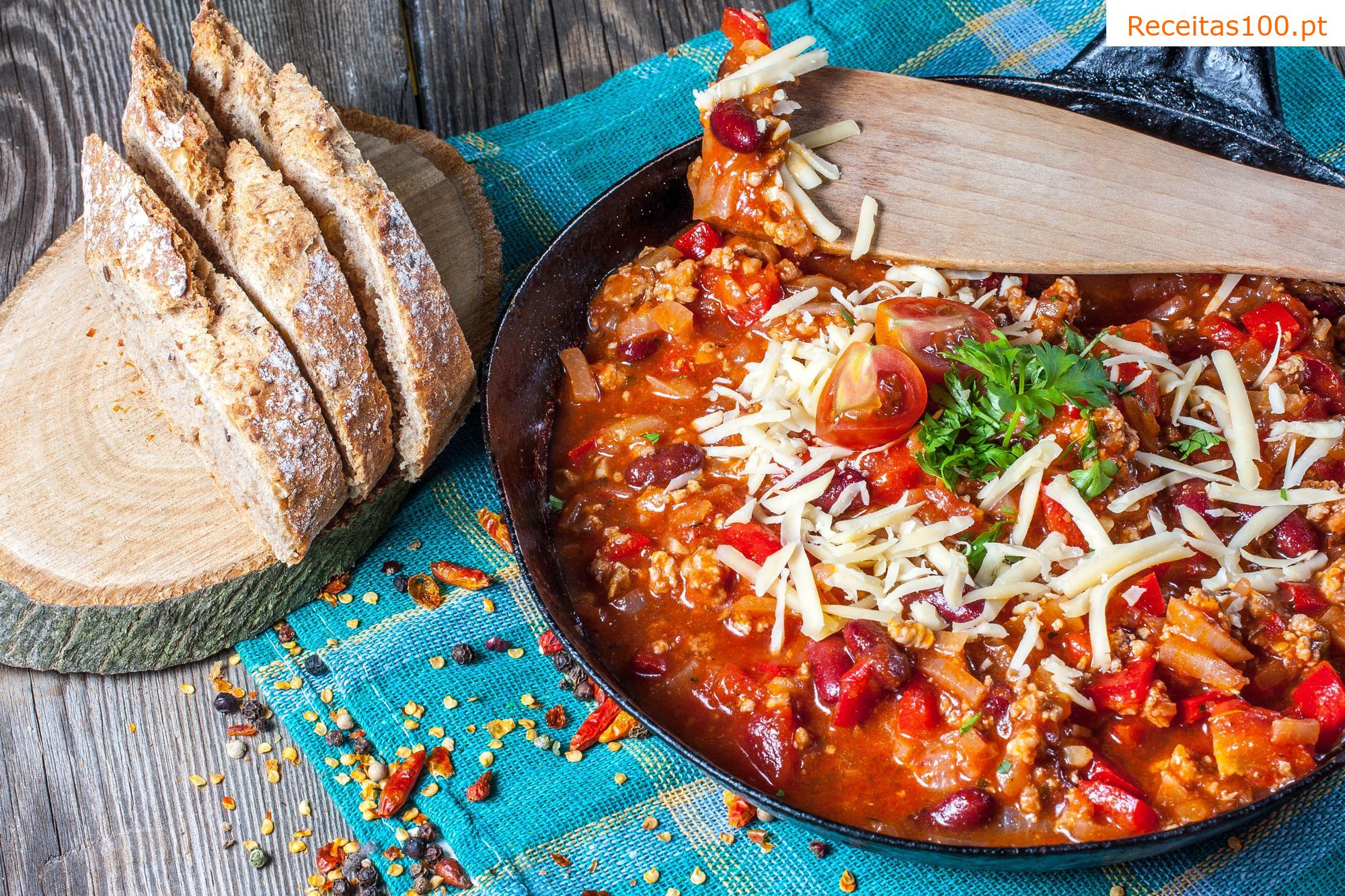 Chilli con carne à moda mexicana