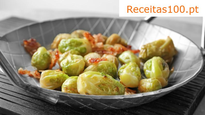 Couve-de-bruxelas com bacon