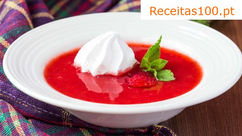 Gazpacho de morango