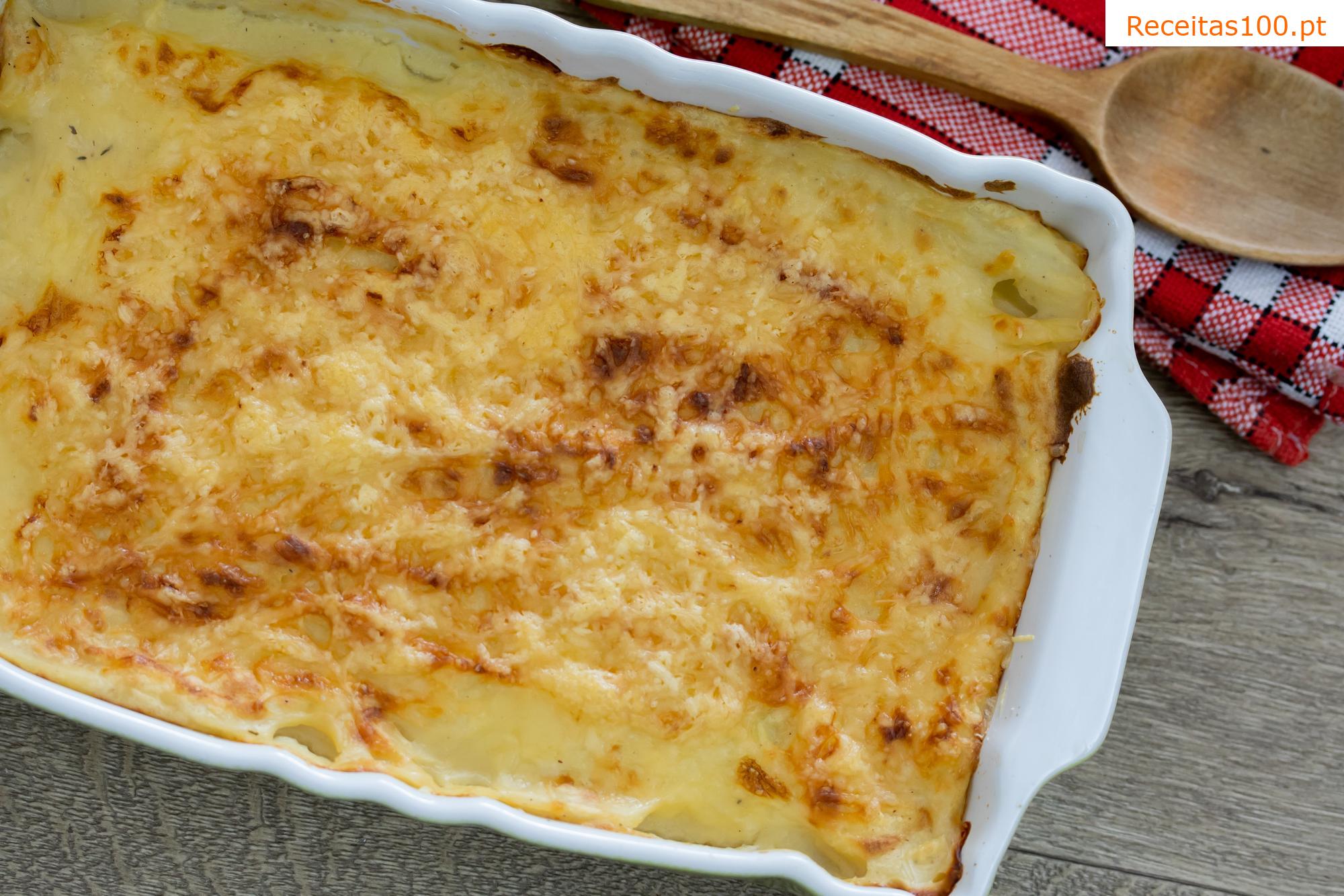 Gratinado de couve-flor com queijo