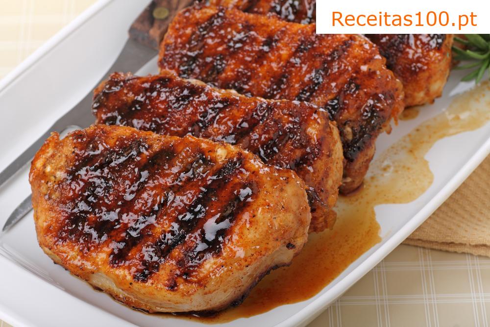 Pernil de porco em gota de mel