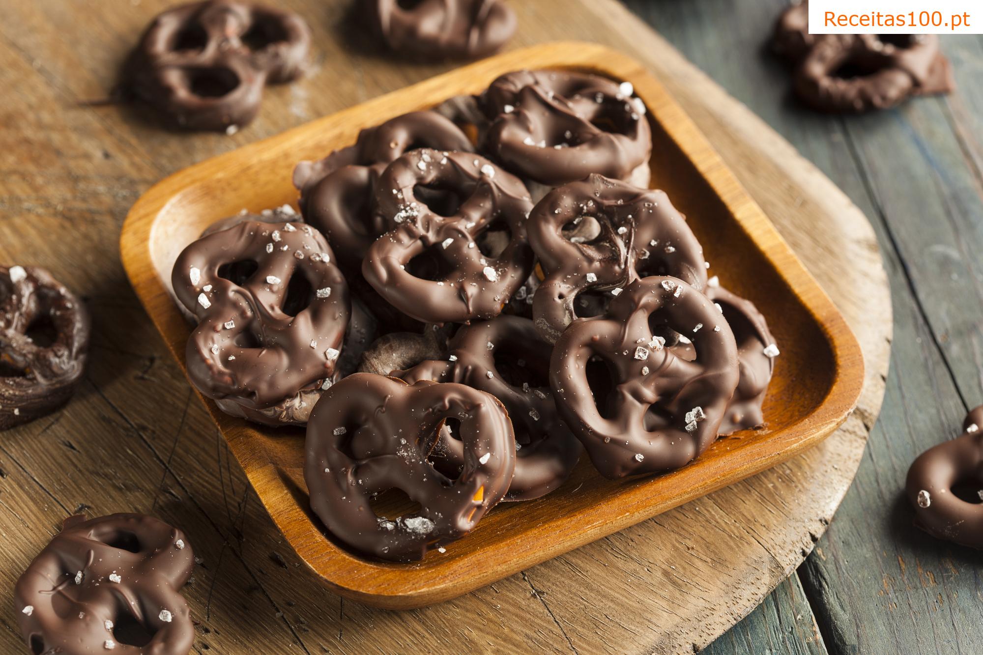 Pretzels de chocolate