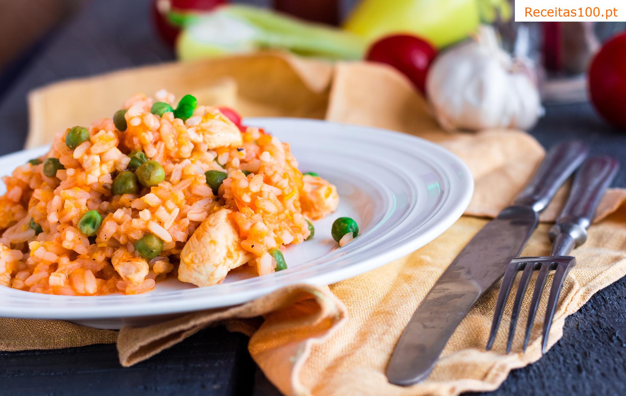 Risoto de frango