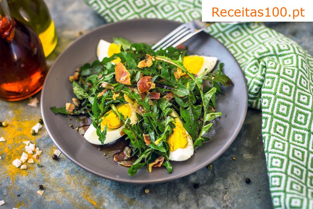 Salada de dente-de-leão