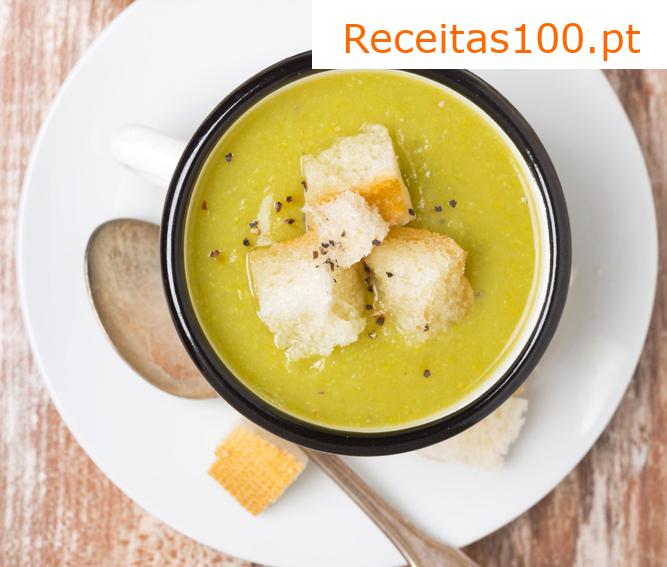 Sopa cremosa de abobrinha