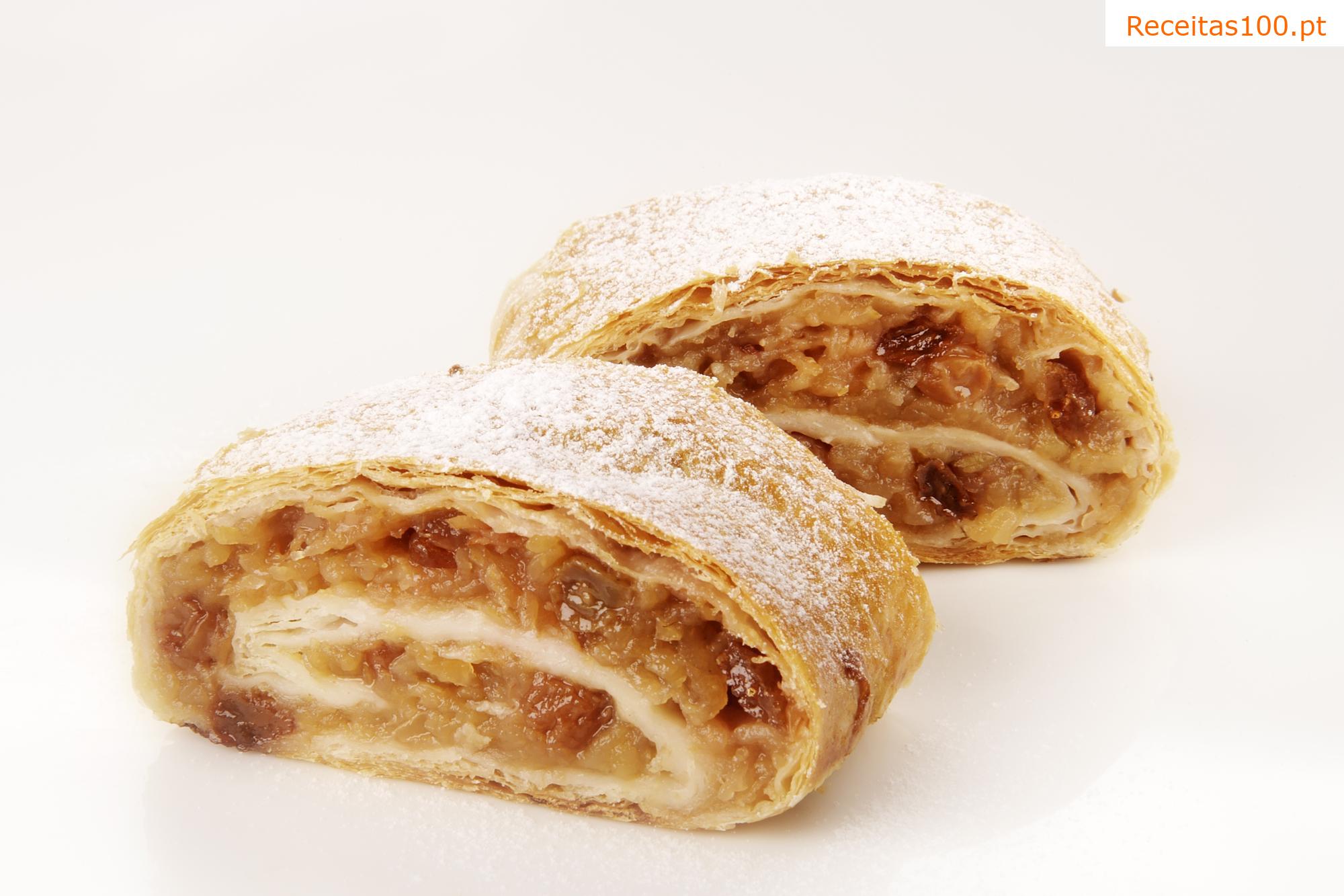 Strudel de maçã folha